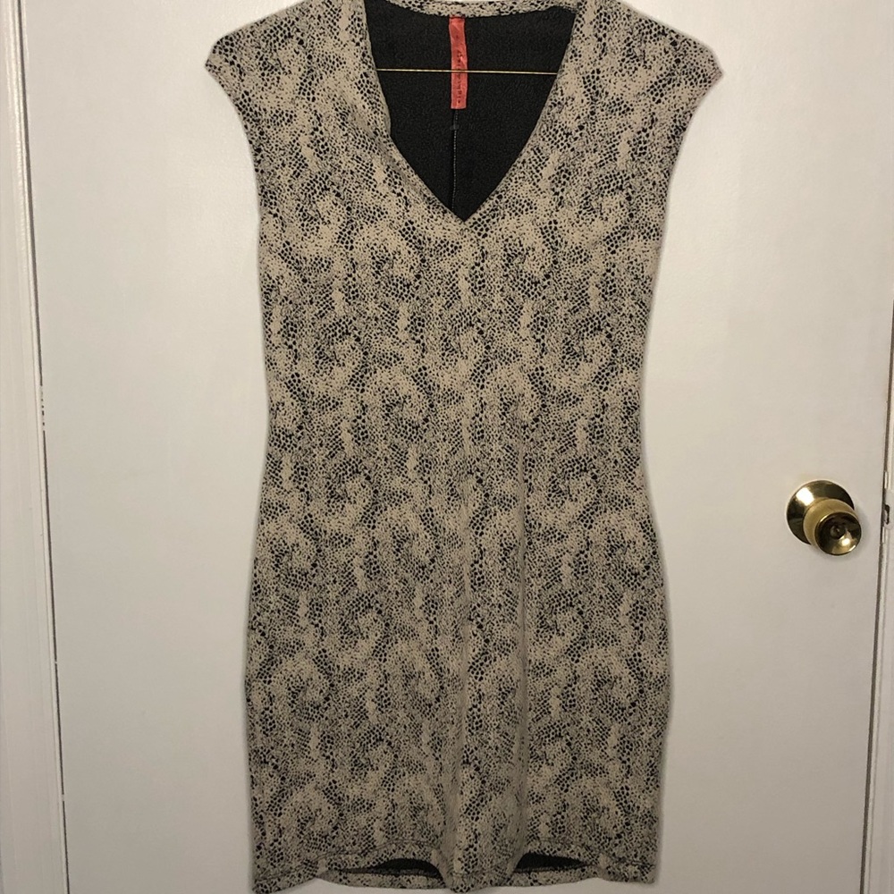 Eight Sixty Large Snake Skin Mini Dress